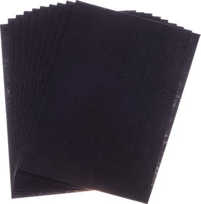 Fletë ndjerë Brewis A4, 1 mm, set 10 copë, e zezë