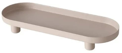 Tabaka dekorative Boltze Home MANON, metal, 10 cm, gri