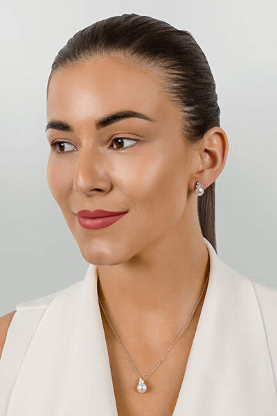 Set Brilio Silver - vathë + qafore SET228W 