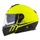 Helmetë moto CASSIDA Modulo 2.1 Compass, touring flip up, përgatitur për Pinlock, e verdhë fluo e zezë argjend të kuqe