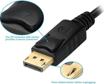 Adaptues DisplayPort në VGA HDMI DVI Equip, Full HD 1080p, i zi