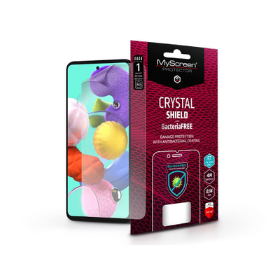 Mbrotëse ekrani MyScreen Crystal Shield BacteriaFREE, për Galaxy A51 A51 5G, antibakteriale, transparente