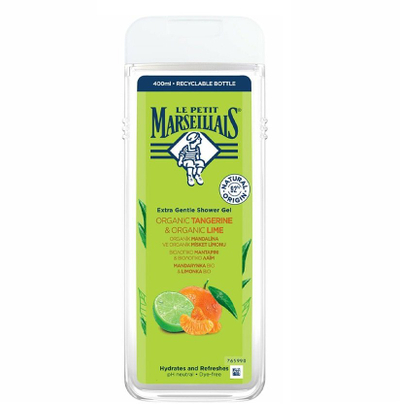 Xhel dushi Le Petit Marseillais, krem i butë, me mandarinë e limë organike, 400ml