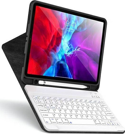 Kopertinë me tastierë USAMS US-BH657 për iPad 10.2 2019 2020, Bluetooth, vjollcë