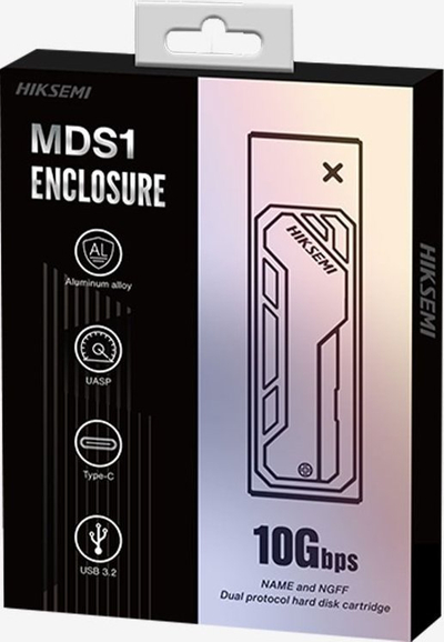 Kuti eksternale Hikvision MDS1 për M.2 SATA NVMe, për kamera rrjeti, gri
