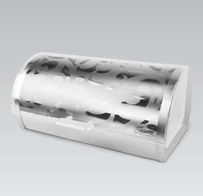 Kuti për bukë Maestro MR-1671S, çelik inox, kapak rrëshqitës akrilik, argjendtë