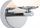 Aplik muror Paulmann Gove LED, IP44, një spot, krom