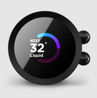 Ftohës uji për CPU NZXT Kraken 280 RL-KN280-B1, 280mm, ekran LCD 1.54", i zi