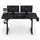Tavolinë SENSE7 Classic Desk, 140cm x 60cm, e zezë