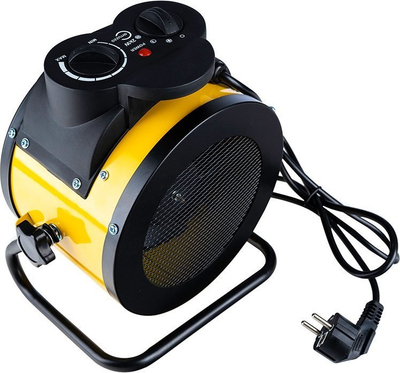 Ngrohës elektrik Carruzzo PTC2000R, 2000W, me termostat që e rregullon vetë, i verdhë