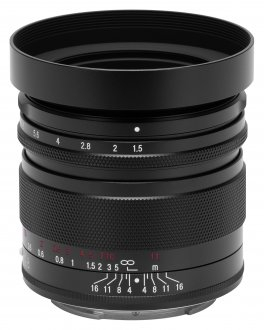 Objektiv Voigtlander Nokton 28mm f/1.5 Aspherical, për Sony E-Mount, i zi