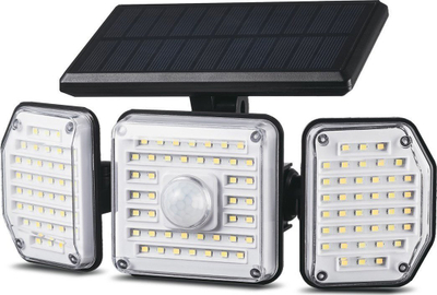Llambë murale diellore Maclean MCE615, LED, me sensor lëvizjeje, e zezë