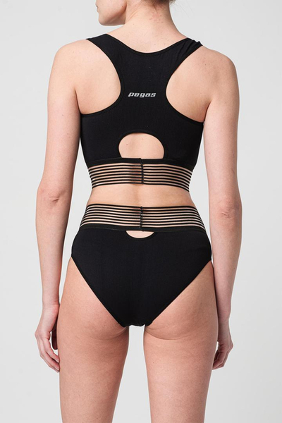Bustier PEGAS Black, madhësia XS, e zezë