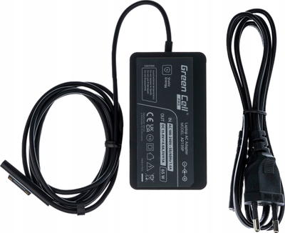 Adapter karikimi për laptop Green Cell AD135P, 65W, Surface Plug, i zi