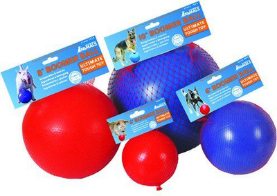 Top lodër për qen Boomer Ball XL, 25 cm, plastikë e fortë, i kuq