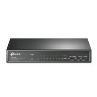 Мрежен прекинувач TP-Link TL-SF1009P, 9 порти 10/100Mbps, 8 PoE+ порти, десктоп