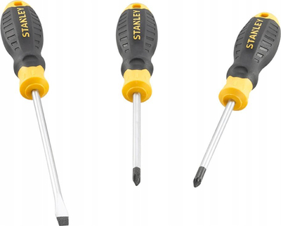 Set kaçavidash Stanley STHT16168-0, 3 copë, Cushion Grip, çelik kromi