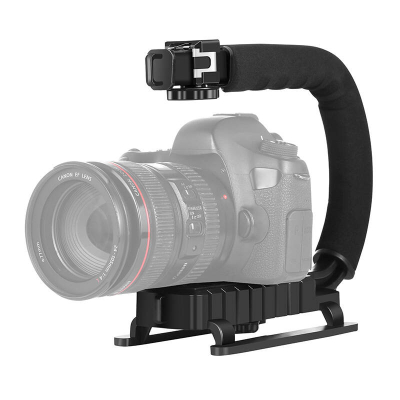 Stabilizator dore për kamera Puluz PU3005, formë C, montim 1/4", i zi