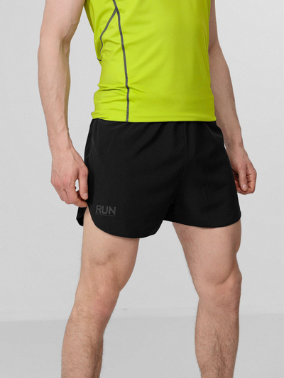 Shorce vrapimi 4F H4L22 SKMF012, regular fit, material sintetik, të zeza