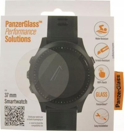 Xham mbrojtës PanzerGlass Smartwatch 37mm, për Garmin Fenix 5 Plus Vivomove HR Quatix 6 dhe Polar, transparent