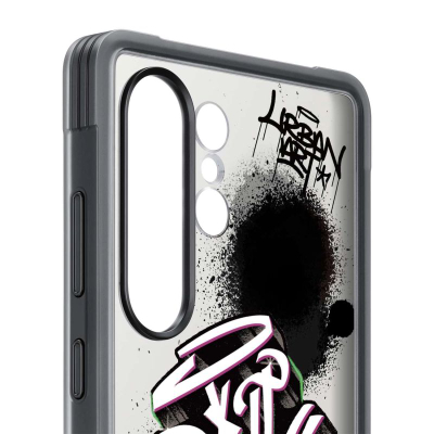 Kuti mbrojtëse Samsung Rugged Flipsuit për Galaxy S25 Ultra, transparente, me stil urban