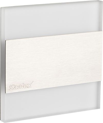 Ndriçues shkalle LED Kanlux Terra, 75x75mm, kapak inoksi, gri
