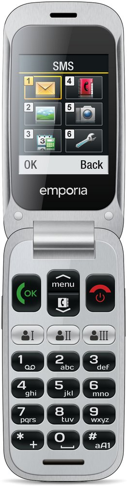 Telefoni Emporia ONE, 2.4\", palos, i zi gri