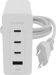 Karikues Mophie Speedport 120W MPH056, 3x USB C, 1x USB A, i bardhë