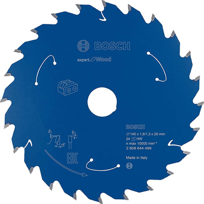 Disk sharrë rrethore Bosch EfW 2608644499, 140mm, 24 dhëmbë, TCT
