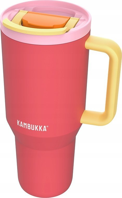 Termus tumbler Kambukka Rio, 950ml, çelik inox, Pink Papaya