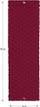 Dyshek kampingu i fryrë Nils Camp NC4007, 193x60 cm, burgundy