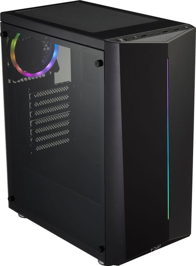 Kornizë kompjuteri FSP Fortron CMT151 ARGB, mid tower ATX, anë akrilike, e zezë