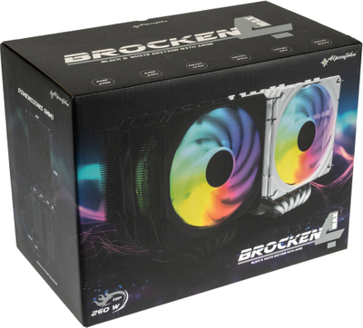 Ладилник за процесор Alpenföhn Brocken 4 Max ARGB, 2x 120mm, за десктоп, црн