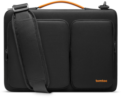 Tomtoc Чанта за Лаптоп за 15-16 Inch MacBook Pro, Црна