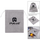 Set aksesorësh për kamera sportive Puluz PKT09, 53 pjesë, i zi
