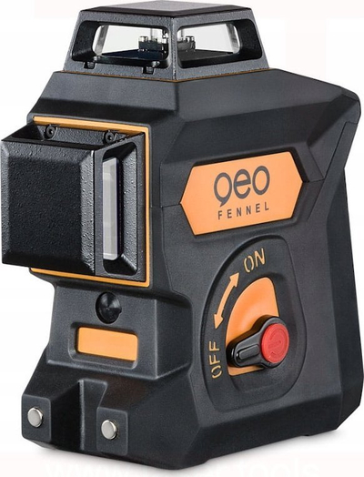 Nivel lazer Geo Fennel Geo6X SP KIT, vetënivelues, rreze pune 140 m, i zi portokalli
