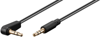 Аудио кабел PremiumCord Џек 3.5мм, 90°, 1.5м, црн