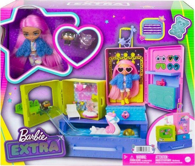 Kukull Barbie Mattel Extra Doll - Small Doll + Pets (HDY91)
