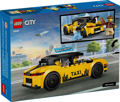 Set lodër LEGO Yellow Taxi 60487, ndërtim kreativ, e verdhë