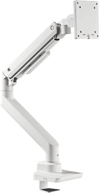 Krah monitori Silverstone SST ARM14, deri 49", me gas spring, i bardhë