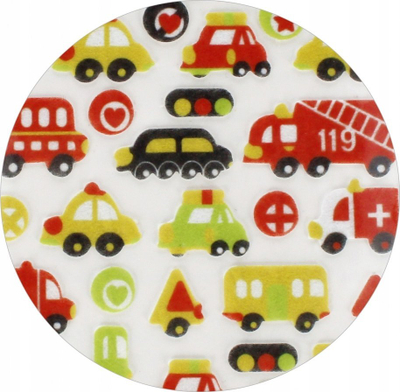 Stickerë zbukurues me filtër Craft with Fun Vehicles, vetëngjitës, shumëngjyrëshe
