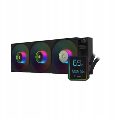 Ftohës uji për CPU AQIRYS AURORA 360 AiO, 360mm, ARGB, i zi