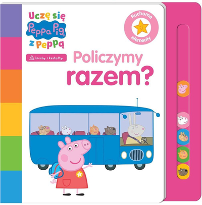 Libër për fëmijë Peppa Pig, I'm Learning with Peppa Shall We Count Together, numërim deri në 5
