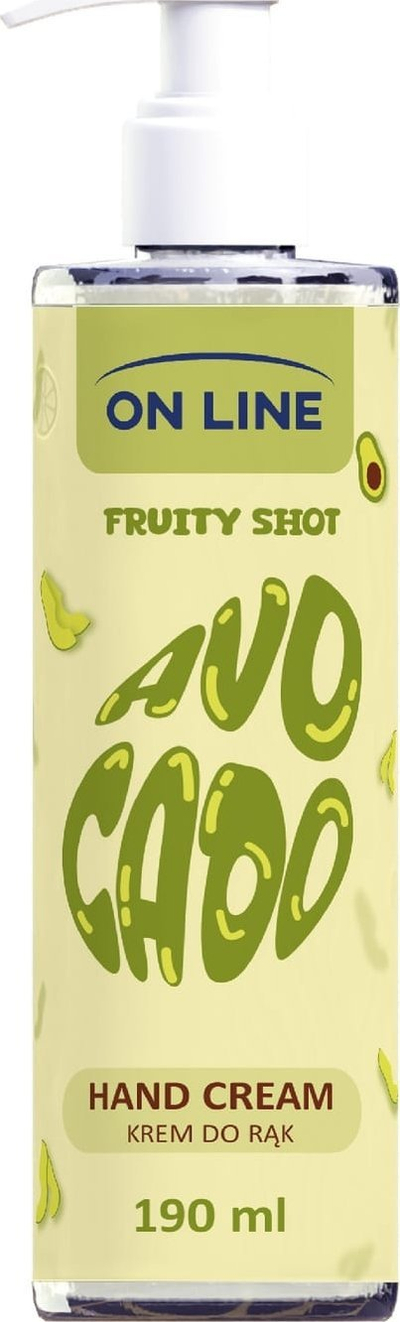Krem duarsh ON LINE Fruity Shot Avocado, me pompë, 190ml