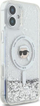 Mbulesë telefoni Karl Lagerfeld KLHMP16SLGKISGH, për iPhone 16 6.1", MagSafe, transparente me shkëlqim