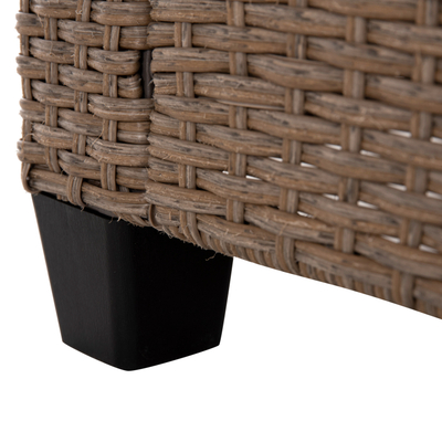 Set mobilje kopshti Carson HM6078.02, divan qoshe 6 persona, tavolinë PS wood, ngjyrë mocha