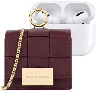 Мини чантичка за слушалки IDeal of Sweden Mini Braided, за AirPods, со ланец 105cm, црвена
