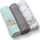 Beze për bebe BabyOno Bamboo, set 3 copë, 70x70 cm, blu gri