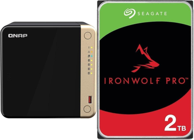 Server NAS Qnap TS-464 8GB me HDD Seagate IronWolf 2TB