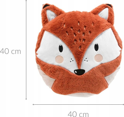 Jastëk dekorativ për kalamoj Child Cushion Fox, 40x40cm, poliester, portokalli
